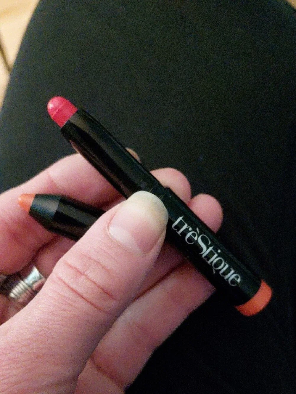 trèStique Mini Lip Glaze Crayon in Shade Georgia Peach